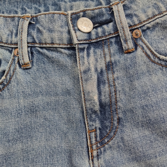 BDG Womens Jeans Size 26W Blue Denim HighGate Mid Rise Straight Leg Cropped - Picture 2 of 9